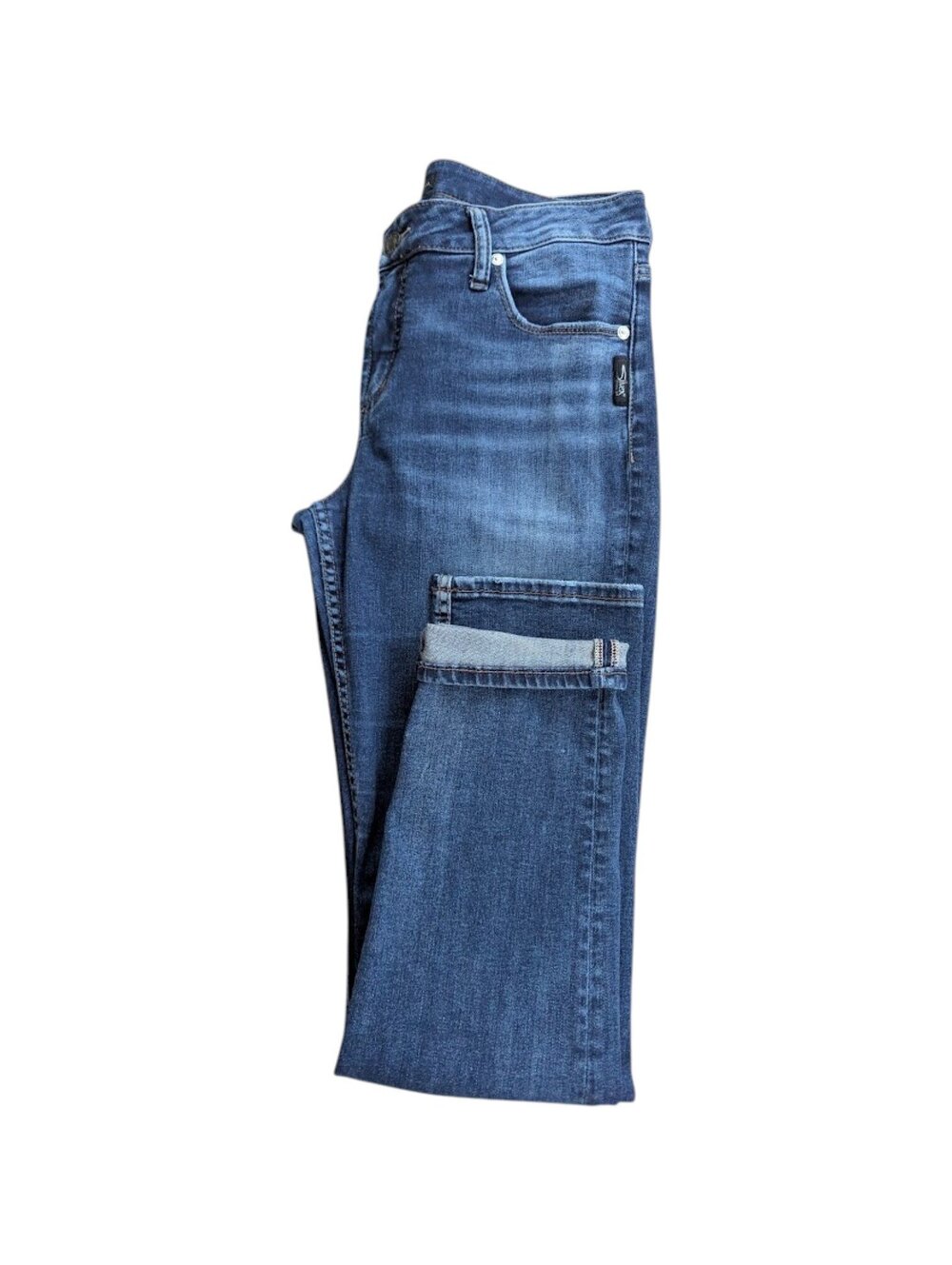 Silver Jeans Co Avery Skinny Jeans Womens 31x31 Blue Stretch Denim Pants Whisker
